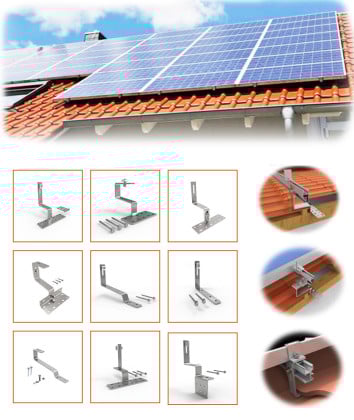AS Tile Roof Hook Solar Mounting System